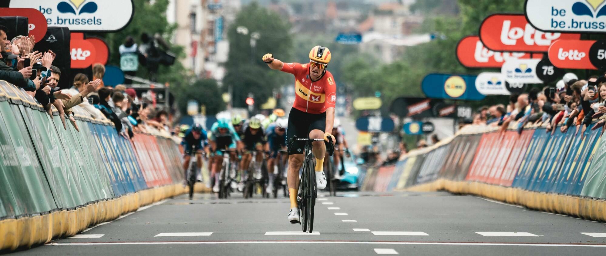 Abrahamsen keeps the peloton at bay and finishes solo in Brussels Cycling Classic